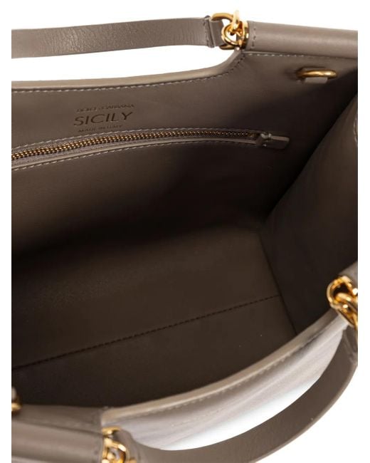 Dolce & Gabbana Brown Kleine Sicily Handtasche