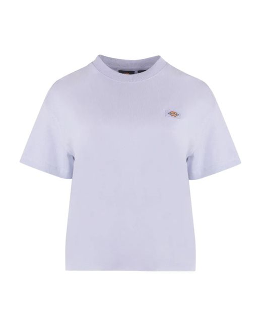 T-Shirt Con Logo Ricamato di Dickies in Purple