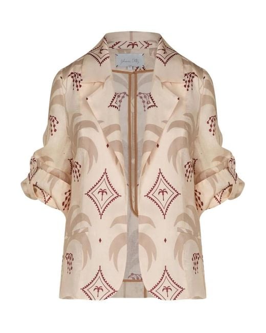 Johanna Ortiz Natural Unfolded Moment Blazer