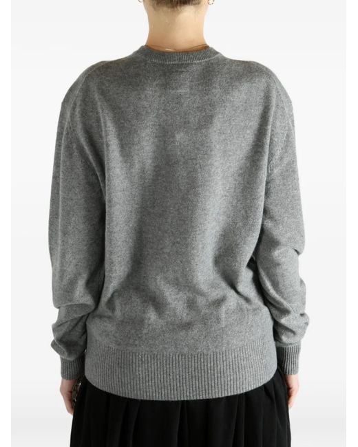 Totême  Gray Crew-Neck Sweater