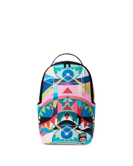 Sprayground Blue X Wynwood Walls Sac À Dos Elle Street Art B Ball Court