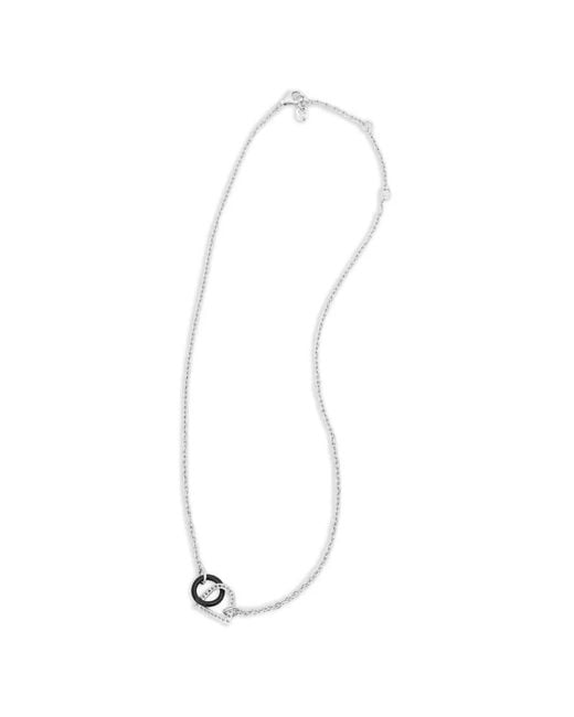 Coccinelle White Zirconia Pendant Necklace