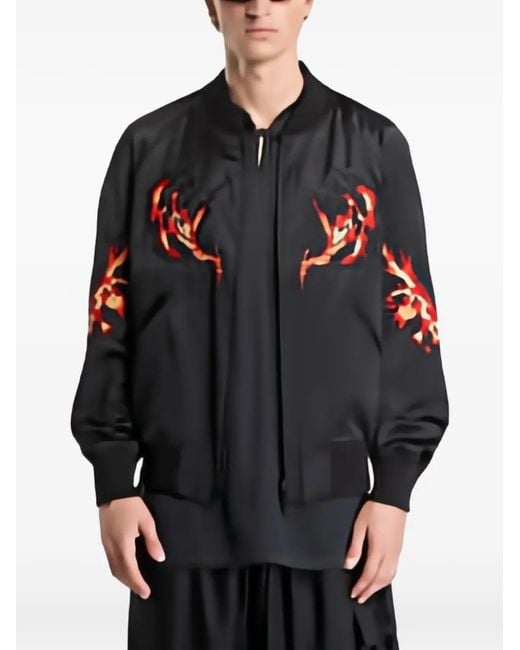 Y-3 Gray Souvenir Graphic-Embroidered Jacket for men