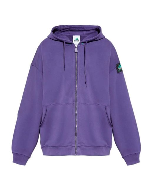 Hoodie Zippé À Patch Logo Adidas pour homme en coloris Purple