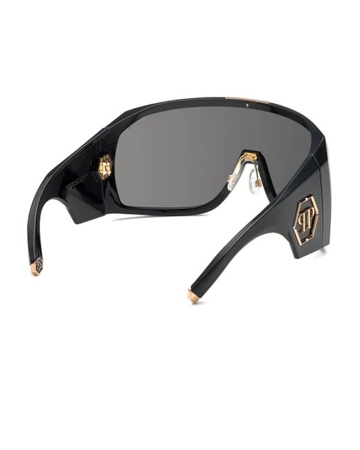 Philipp Plein Gray Oversized Sunglasses for men