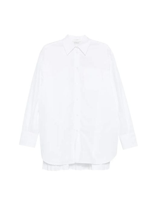 Sportmax White Spxnespola Ruffled Shirt