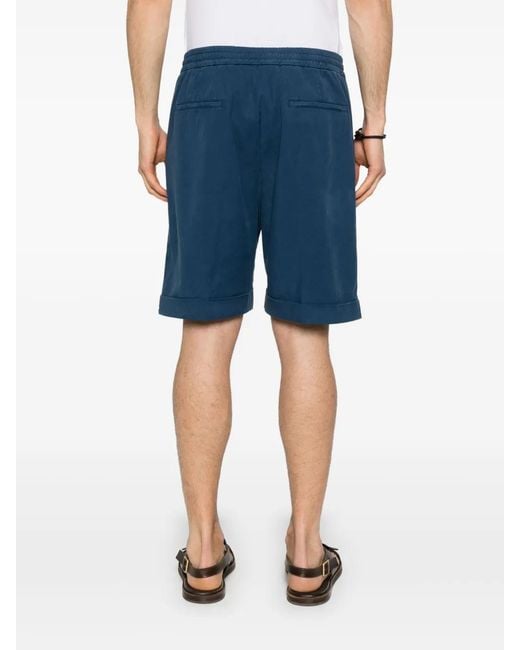 Canali Blue Drawstring Shorts for men