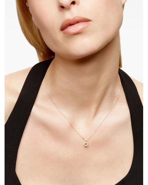 Sophie Bille Brahe White 14K Luna Pearl Necklace