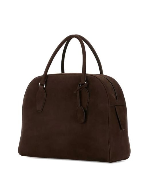 The Row Brown India Zip Tote Bag