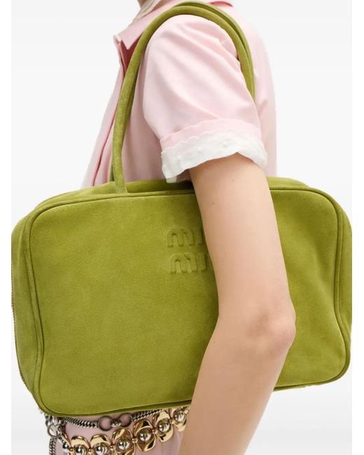 Miu Miu Yellow Beau Tote Bag