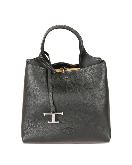 Tod's レザーハンドバッグ Black