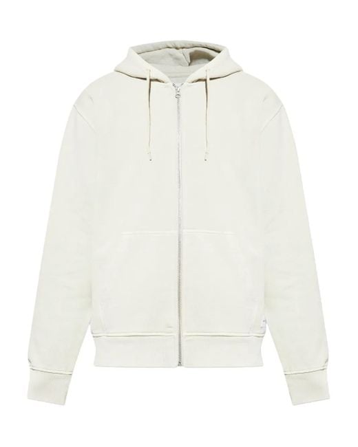 Samsøe & Samsøe White Sapigment Zip-Up Sweatshirt for men