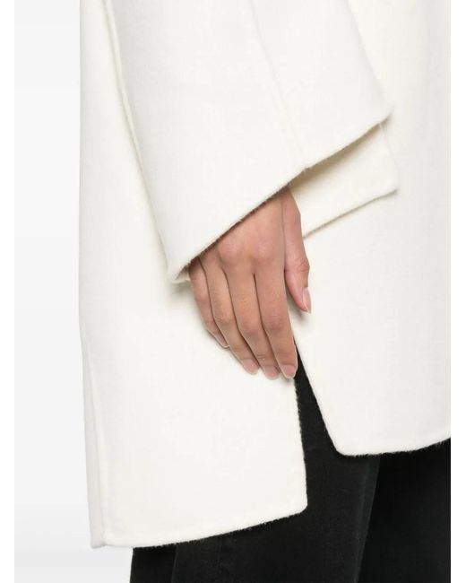 Ermanno Scervino White Wool Coat