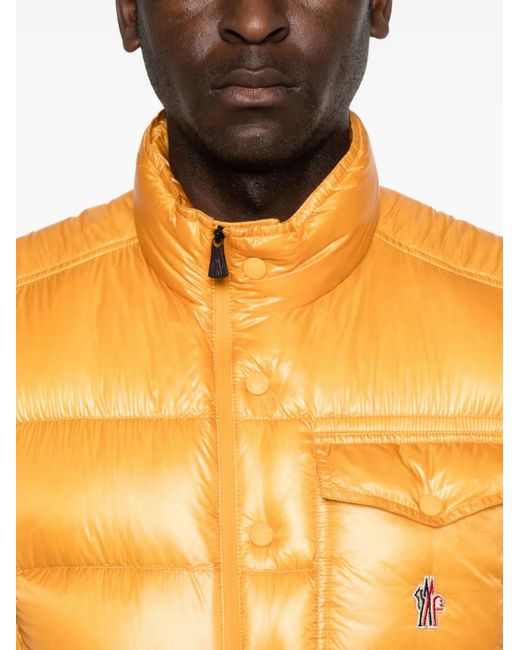 Moncler Orange Pocket Padded Gilet for men