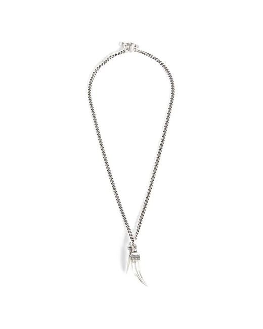 Ann Demeulemeester White Mikke Curb-Chain Necklace