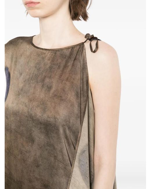 Uma Wang Natural Avery Asymmetric Dress