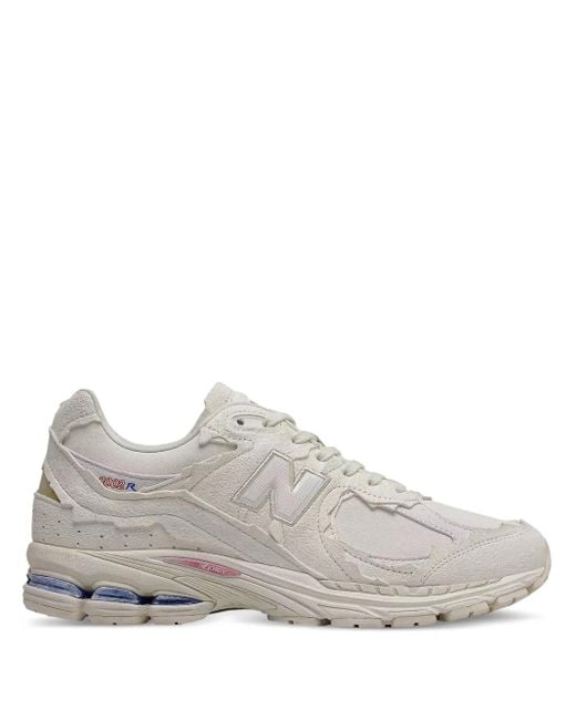 New Balance Gray 2002R Perforated-Detail Sneakers