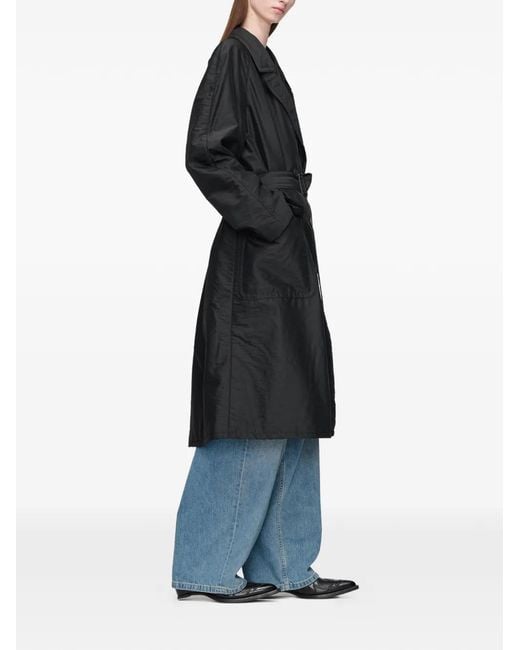 Maison Margiela Black Double-Breasted Coat