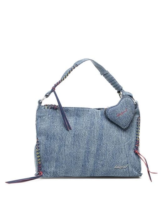 Desigual Blue Denim Tote Bag