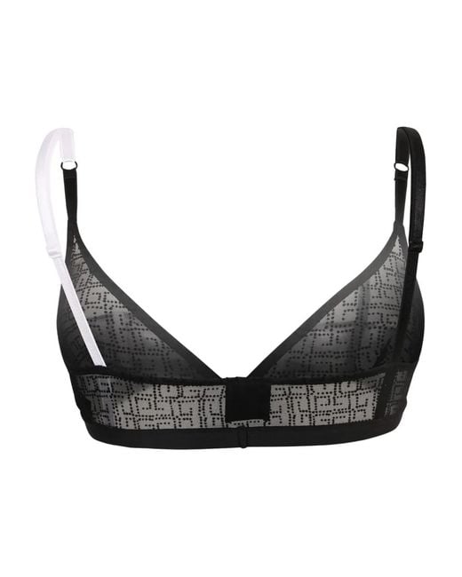 Givenchy Black Patterned Bra