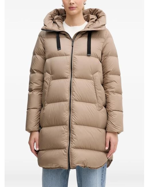 Bomboogie Natural Geneva Hooded Puffer Coat