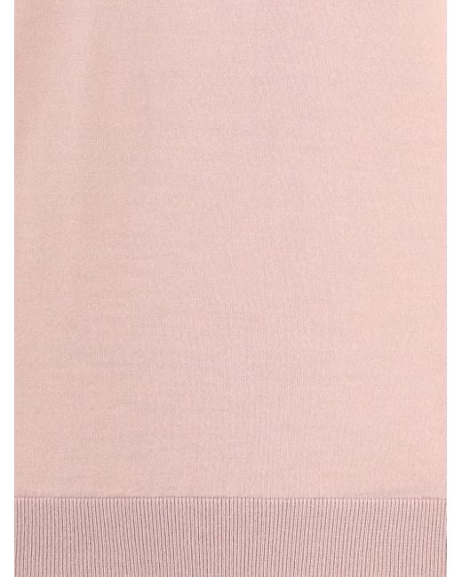 Zegna Pink Turtleneck Ribbed Sweater for men