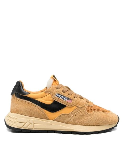 Autry Natural Reelwind Panelled Sneakers