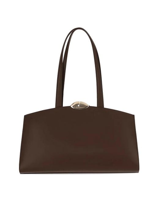 Bolso de hombro Serena con broche Benedetta Bruzziches de color Brown