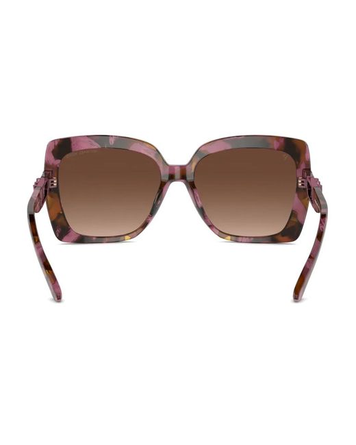 Michael Kors Brown Logo-Plaque Sunglasses