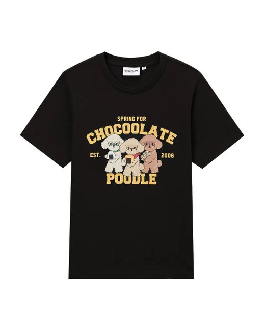 Chocoolate グラフィック Tシャツ Black