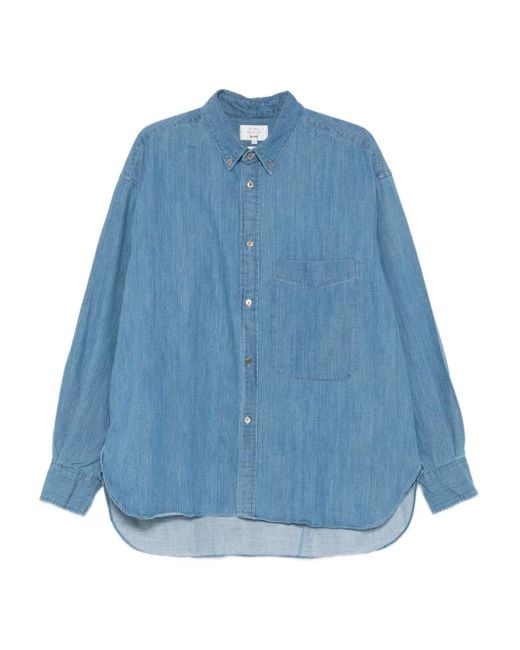 Studio Nicholson Blue X Beams Plus Oxford Shirt for men
