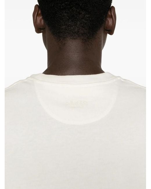 KENZO White Boke Flower Cotton T-Shirt for men