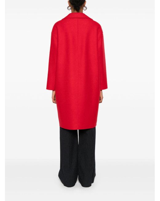 Harris Wharf London Red Virgin-wool Coat