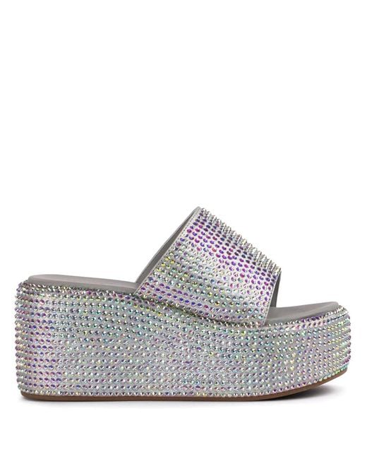 Le Silla Gray Aiko Heeled Sandals