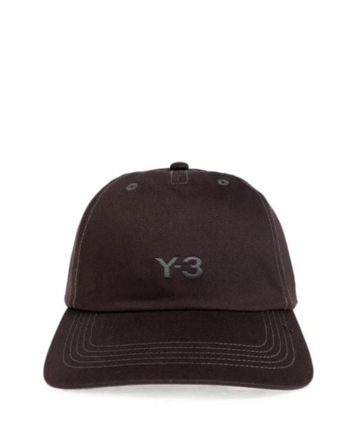Y-3 Brown Logo-Embroidered Cotton Baseball Cap