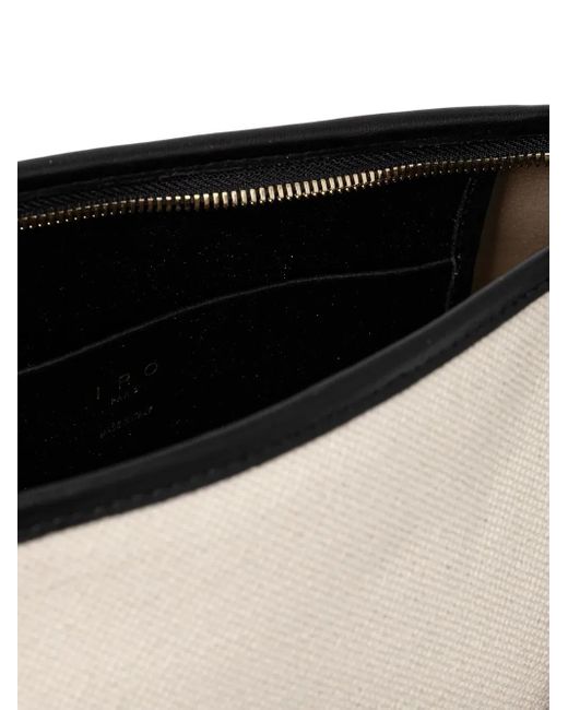 IRO White Leather-Trimmed Tote Bag