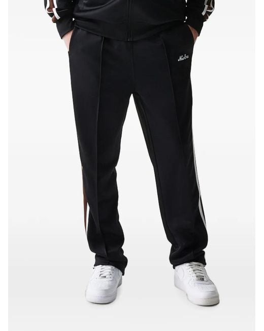 KTZ Black Logo-Embroidered Side-Stripe Track Pants for men