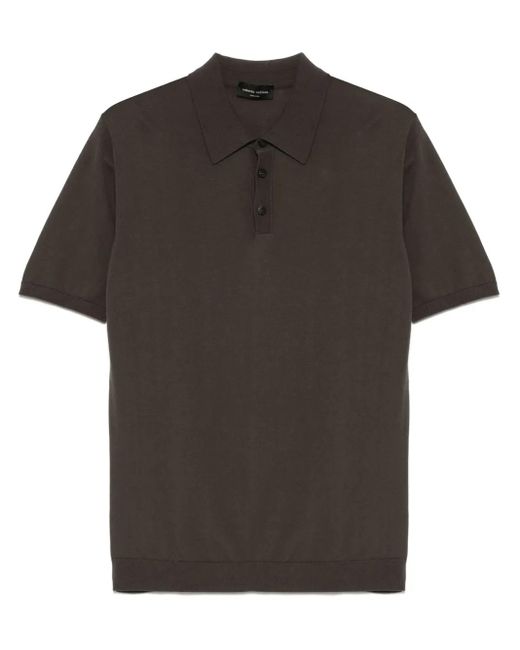 メンズ Roberto Collina ポロシャツ Black