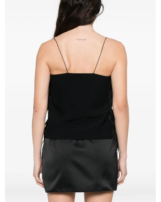 N°21 Black Fringed Blouse