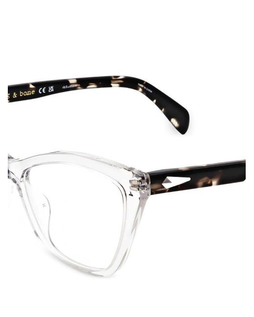 Rag & Bone Black Cat-Eye Frame Glasses