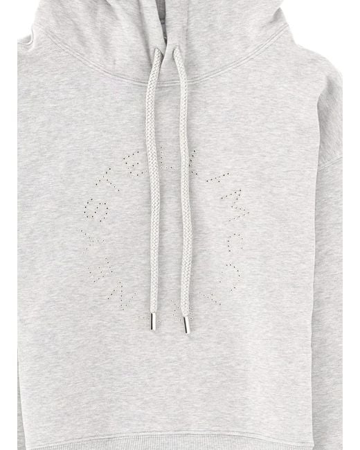 Stella McCartney White Drawstring Hoodie