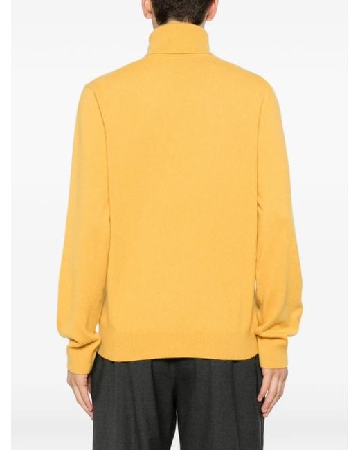 Sandro Yellow Turtleneck Sweater for men