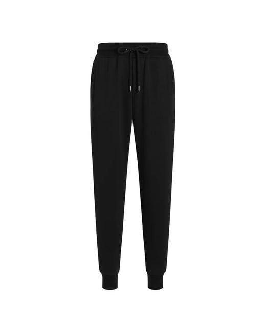 Dolce & Gabbana Black Jersey Trousers With Patch for men