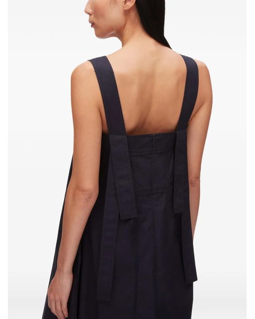 3.1 Phillip Lim Blue Square Neck Midi Dress