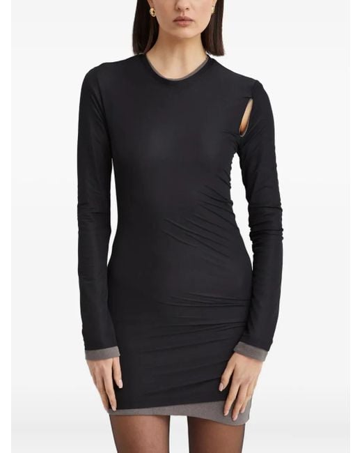 Christopher Esber Women's Black Layered Mini Dress
