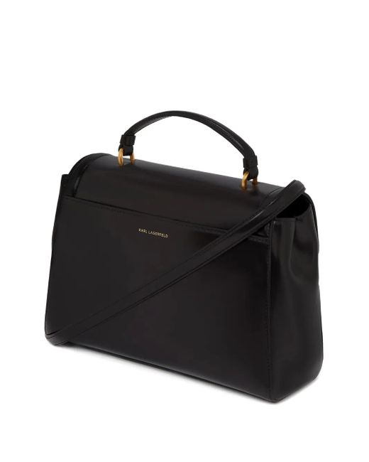 Karl Lagerfeld Black K/Autograph Top-Handle Bag