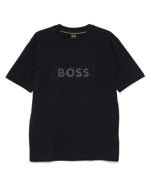 メンズ Boss ロゴ Tシャツ Black