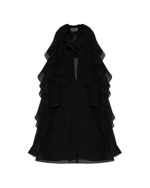McQueen Black Ruffled Top