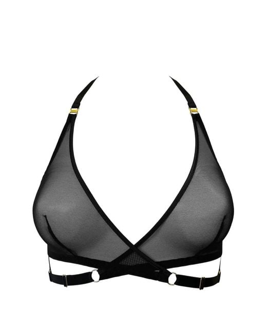 Bordelle Black Signature Mesh Wrap Bra