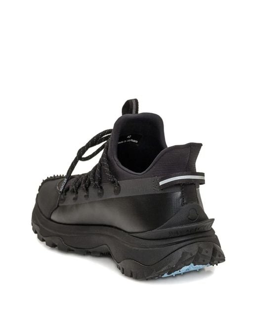 Moncler Black 40Mm Trailgrip Lite 2 Logo-Print Sneakers for men